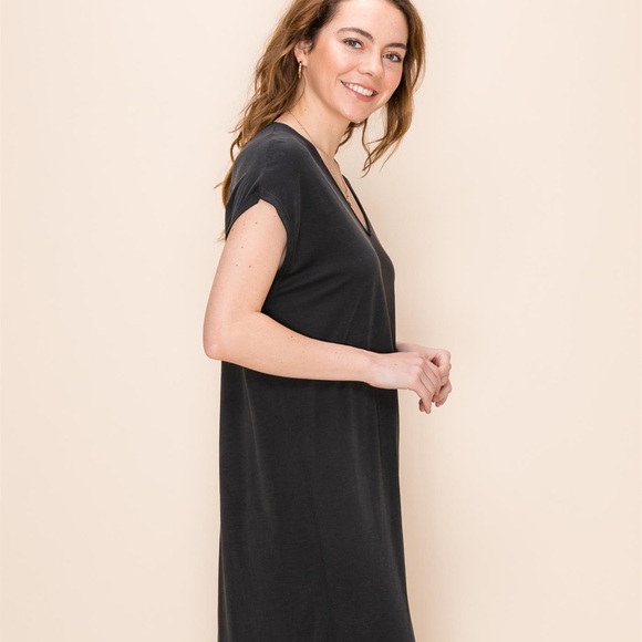 Boutique NWT Casual Black Maxi Dress - Picture 4 of 8